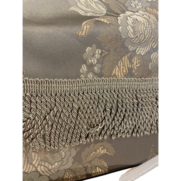 Drapes Curtains Jacquard Panels by Matic 3 Panels 84x55 Sage embossed floral - Picture 3 of 9